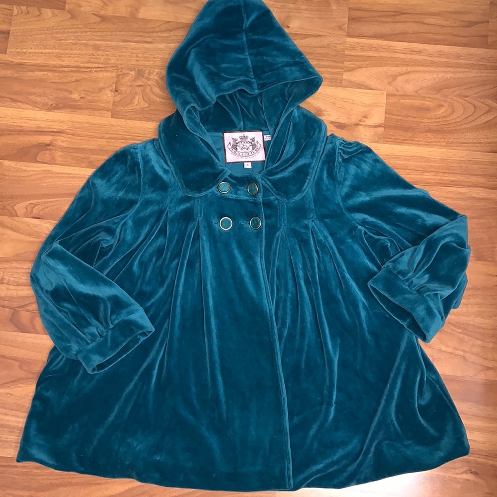 Original Juicy Couture Velour Swing Jacket with Hood
